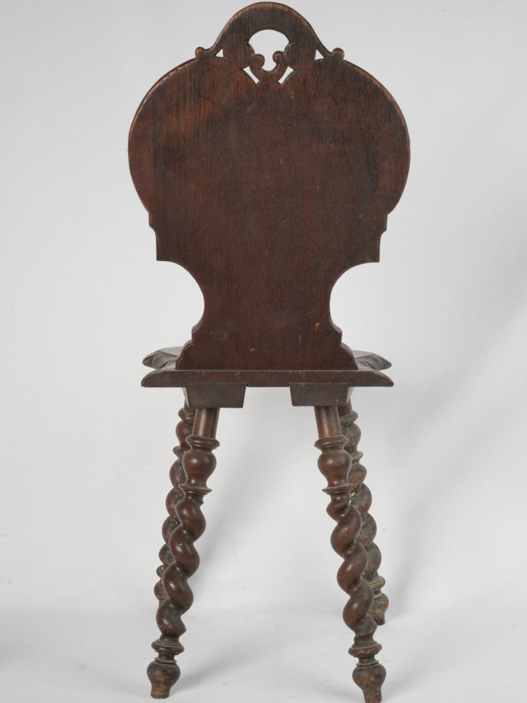 Whimsical 20th-century spiral-leg armchair