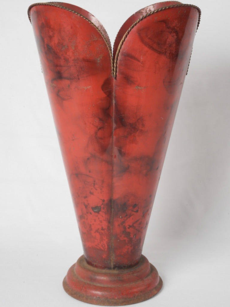 Antique Parisian abstract tulip umbrella stand