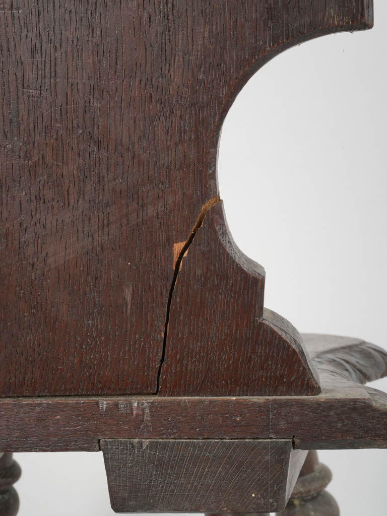 Intricate vintage alpine wood seating
