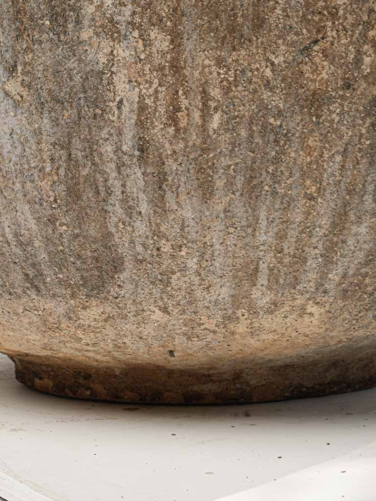 Timeless neutral-toned terracotta urn