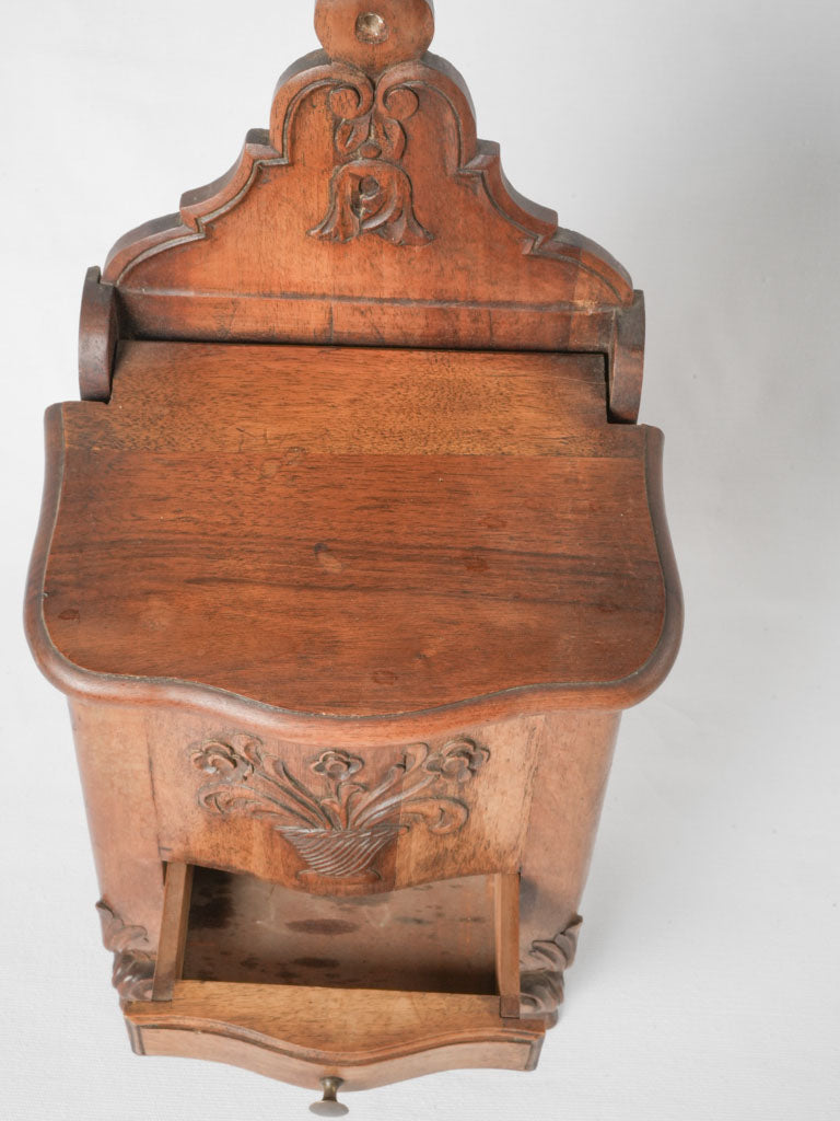 Aged Louis XV-style salt container