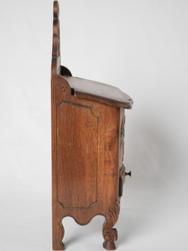 Rustic Provençal salt box with floral motifs
