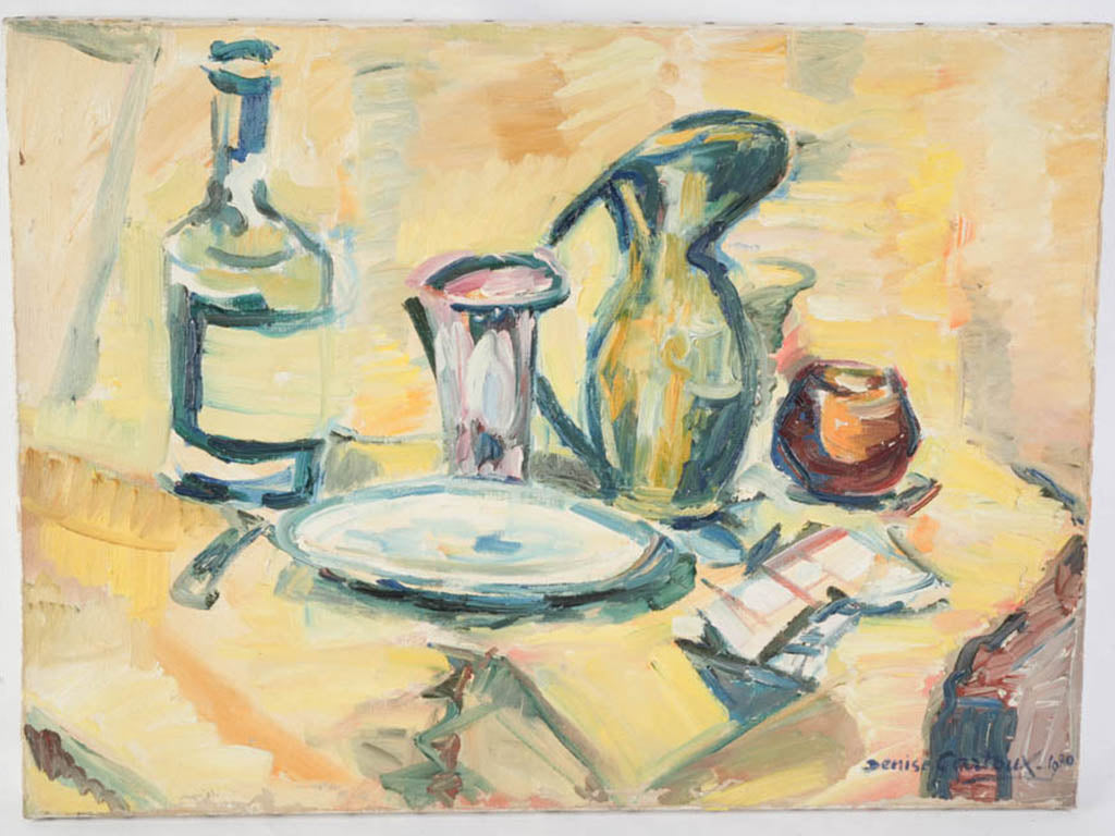 Warm yellow framed artwork