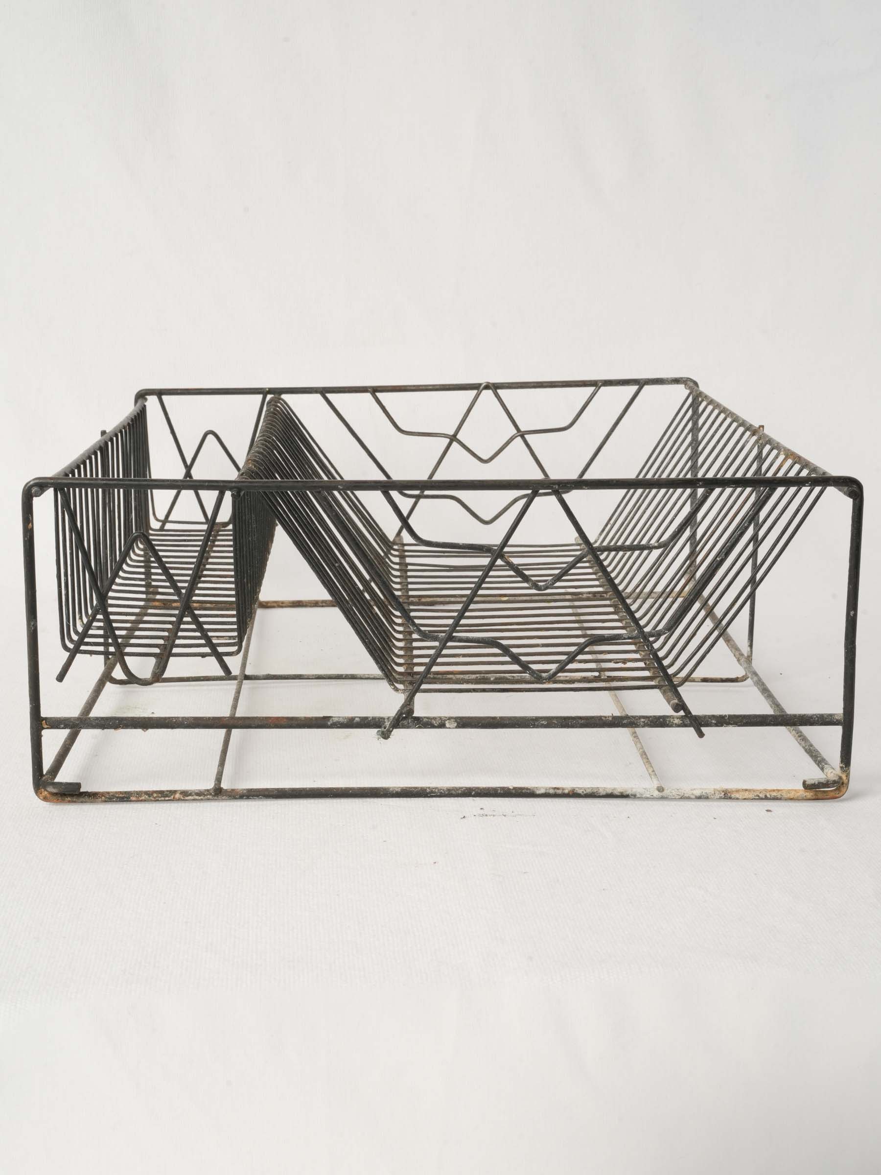 Vintage French Wire Dish Rack