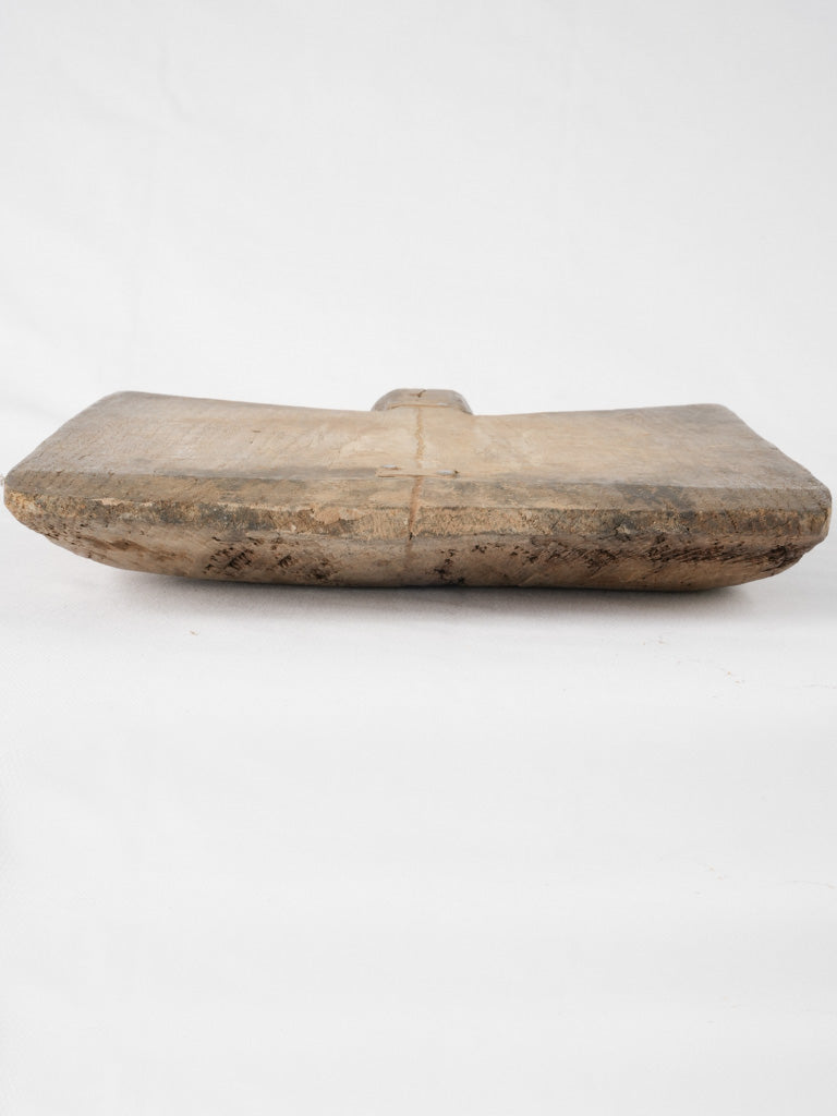 Small Rustic Antique French Cutting Board - Angled Back 15" x 11½"