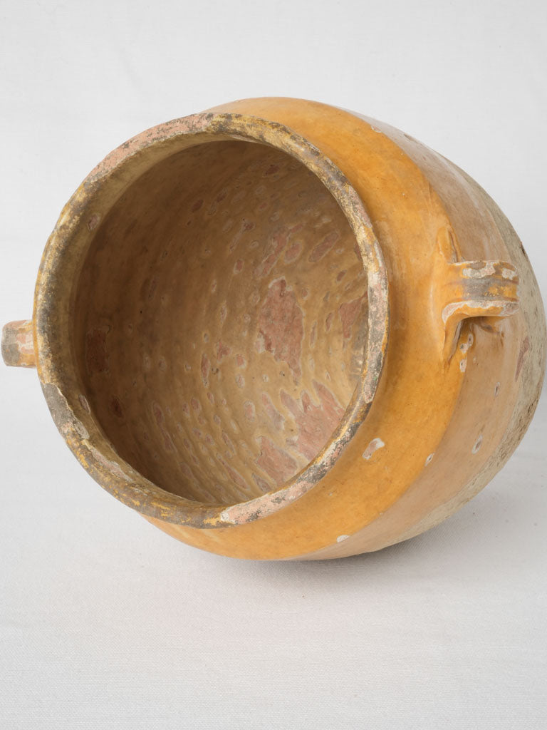 Aged traditional southwest French confit vessel