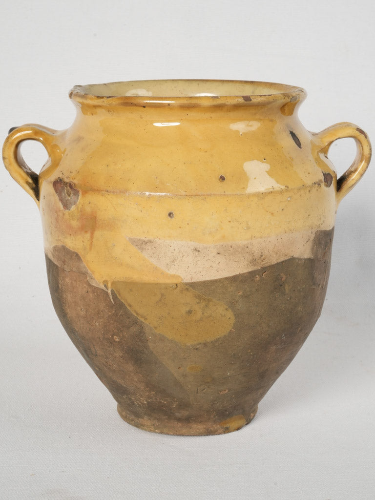 Charming Provincial Yellow Confit Pot
