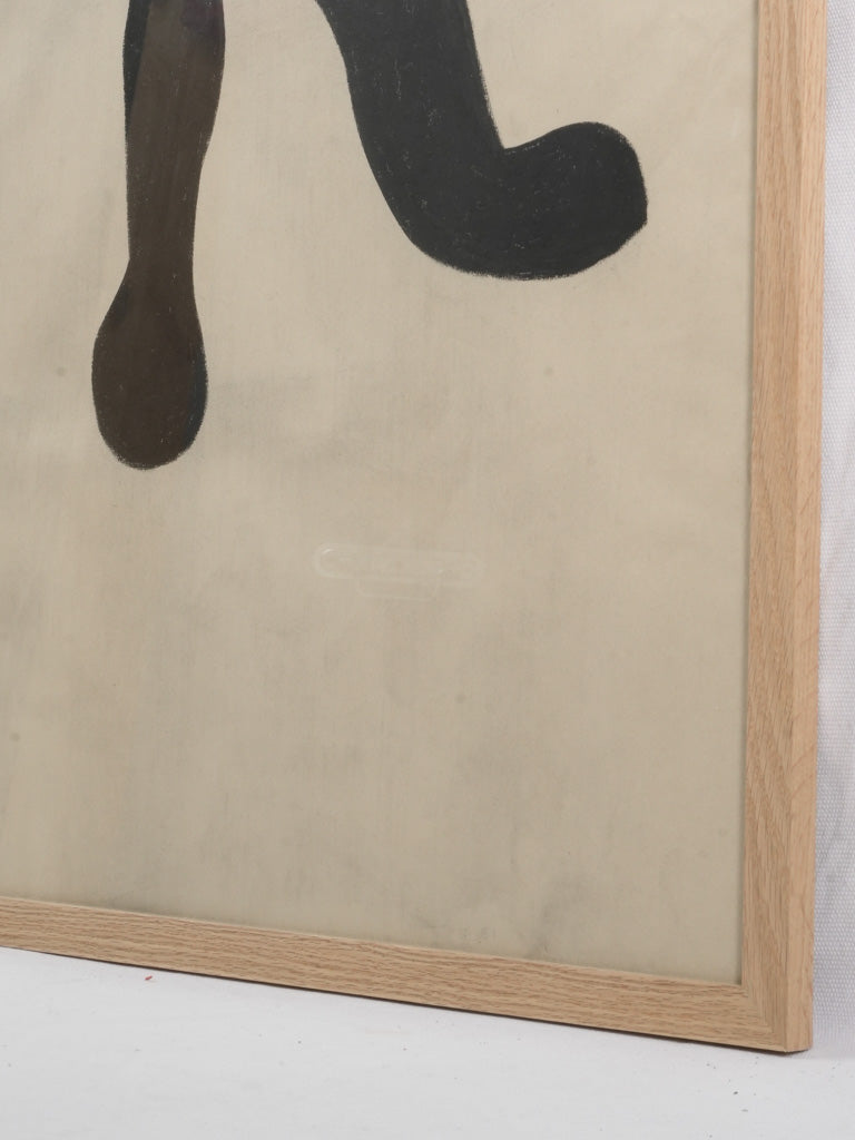 Striking framed abstract portrait