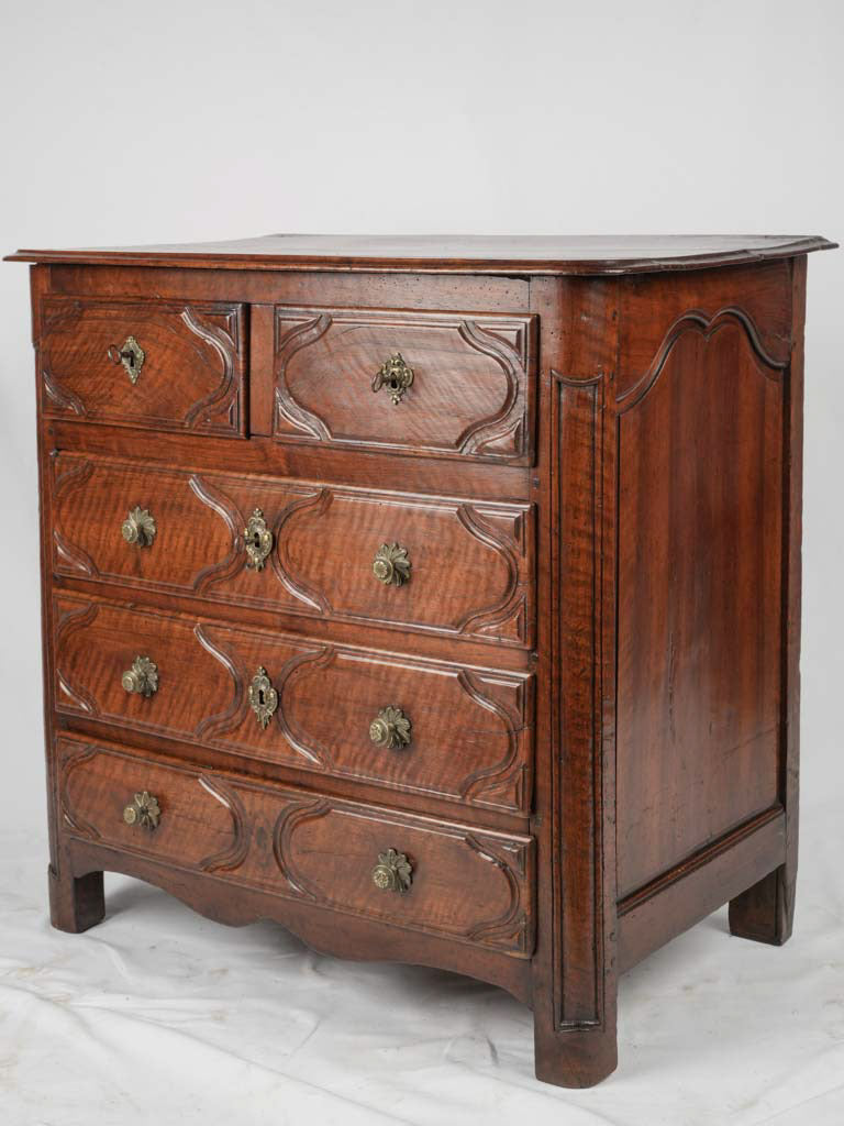 Exquisite French Louis XIV walnut commode