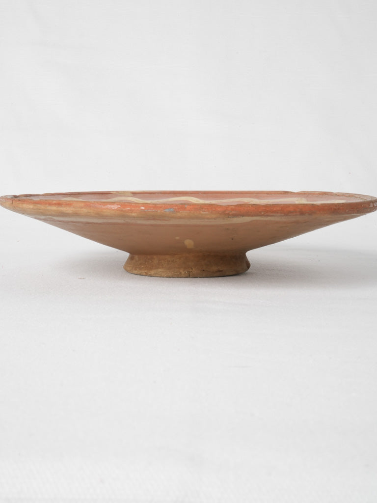 Drôme yellow design antique bowl