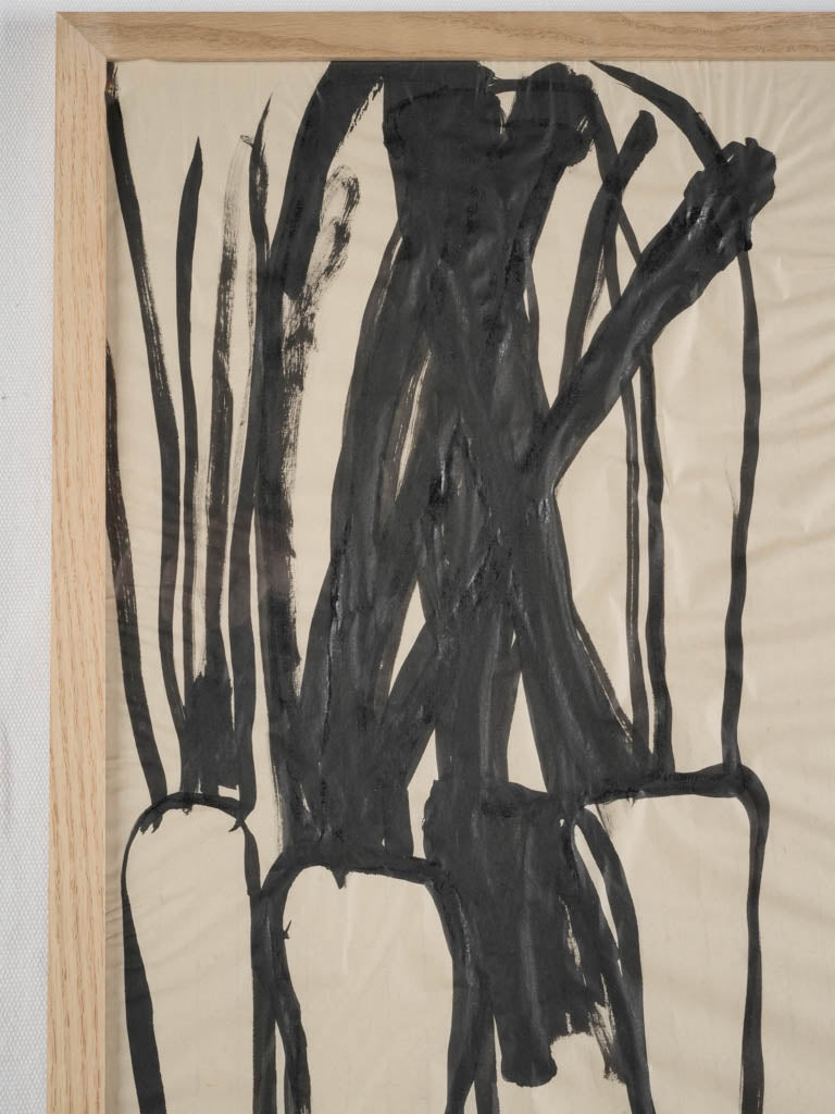 Vintage expressive carrot painting