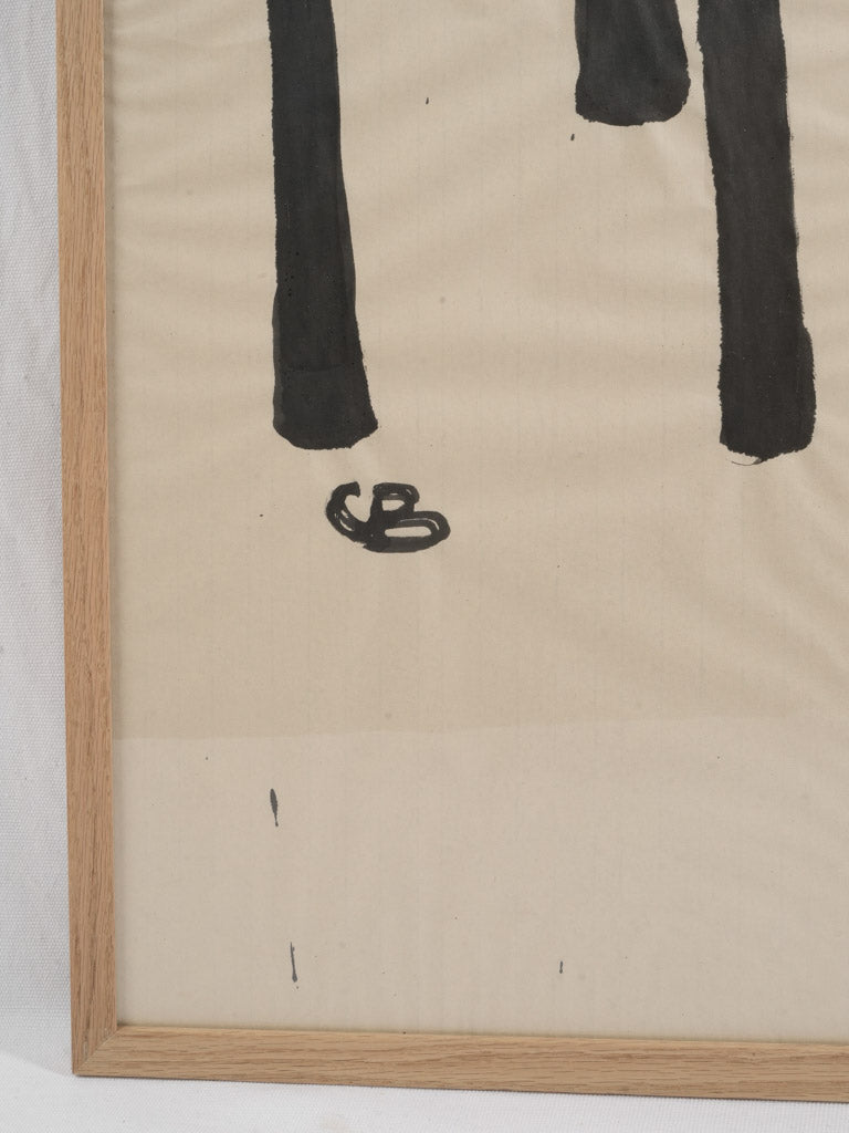 Bold stylized stool illustration