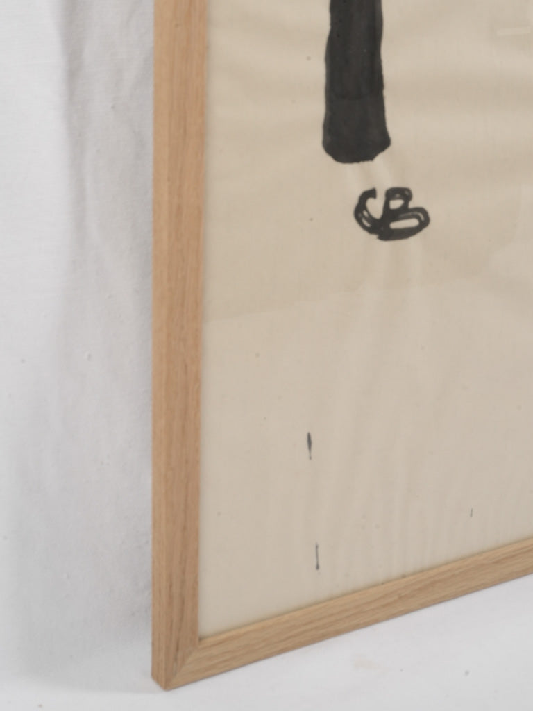 Tall sculptural chair depiction