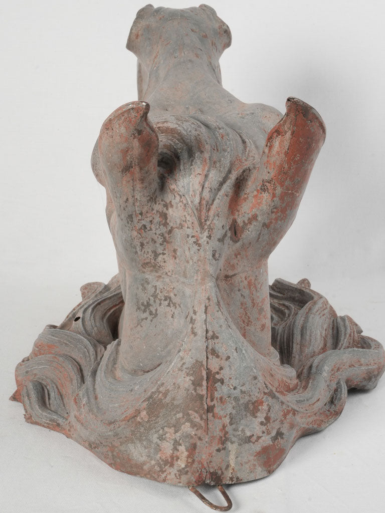 Realistic, French, Zinc Horse Head Sculpture