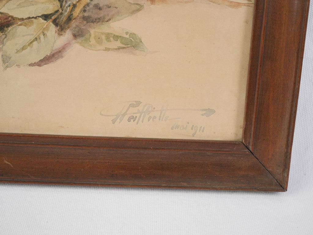 Soft historical rose-themed painting