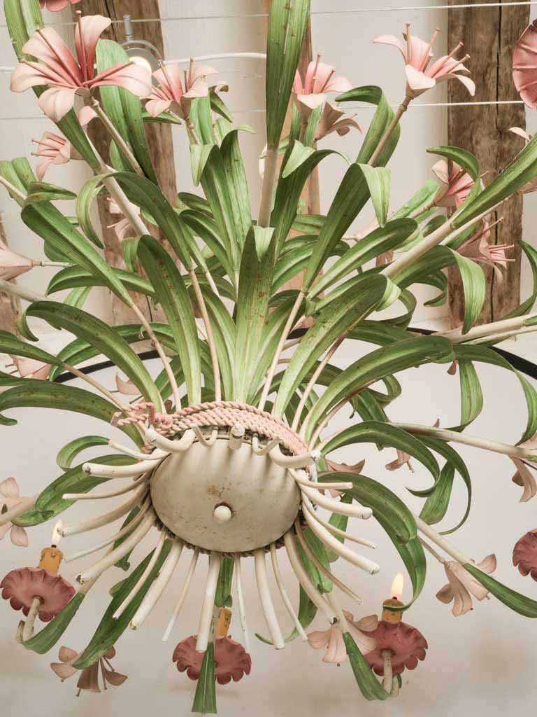 Refined twelve-light Maison Chaumette chandelier