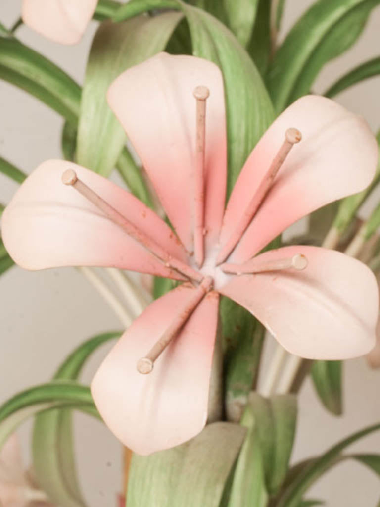 Sophisticated 1980s floral chandelier