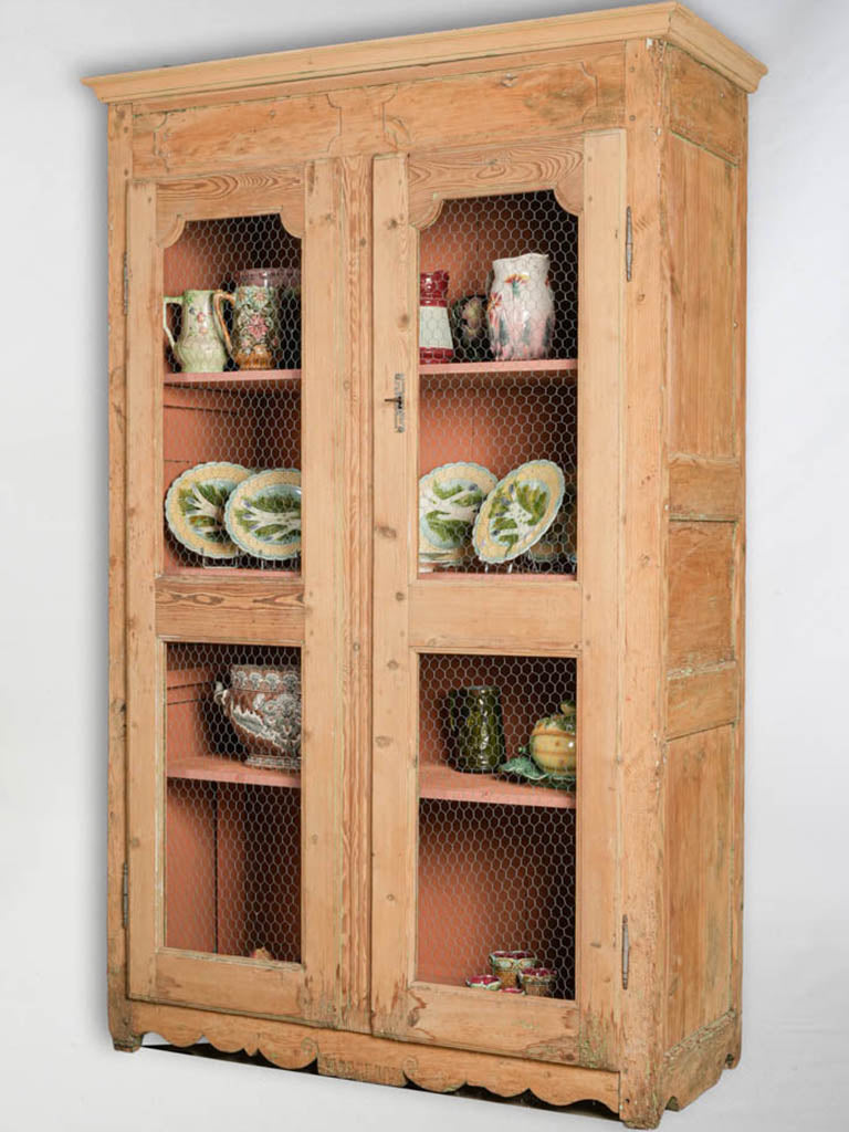 Antique French fruitwood cupboard