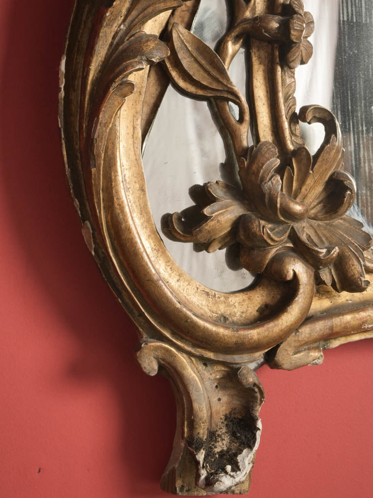 Opulent 18th-century monumental Provencal mirror