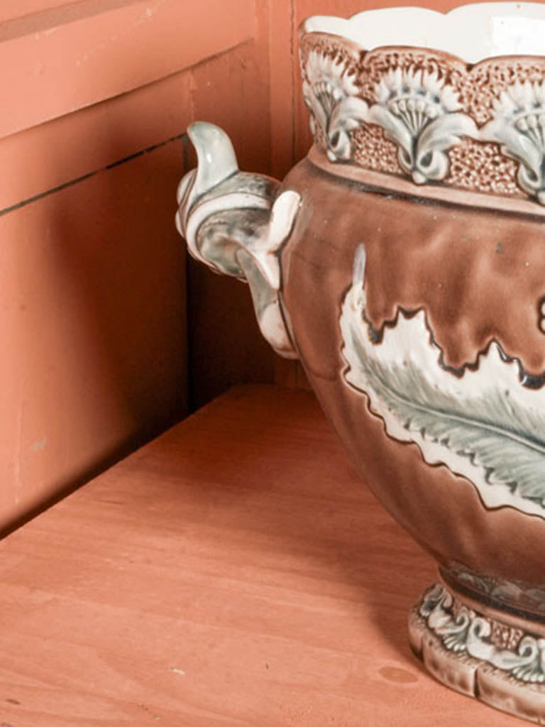 Patina-rich tall storage cupboard