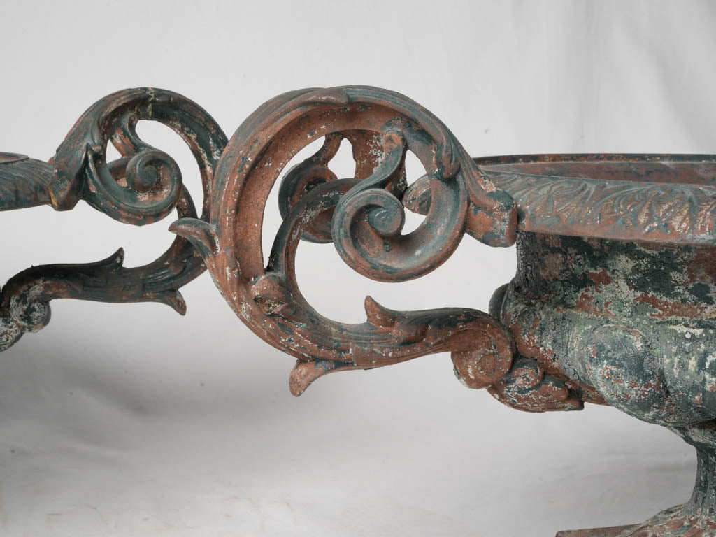 Vintage cast iron planters