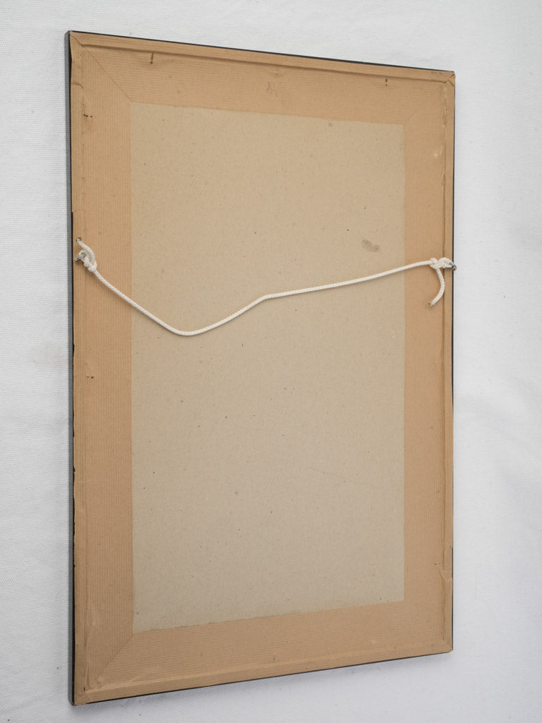 Understated black and gilt frame