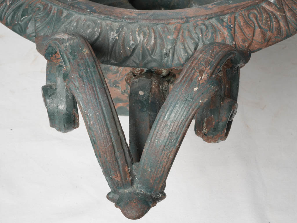 Antique green French planters
