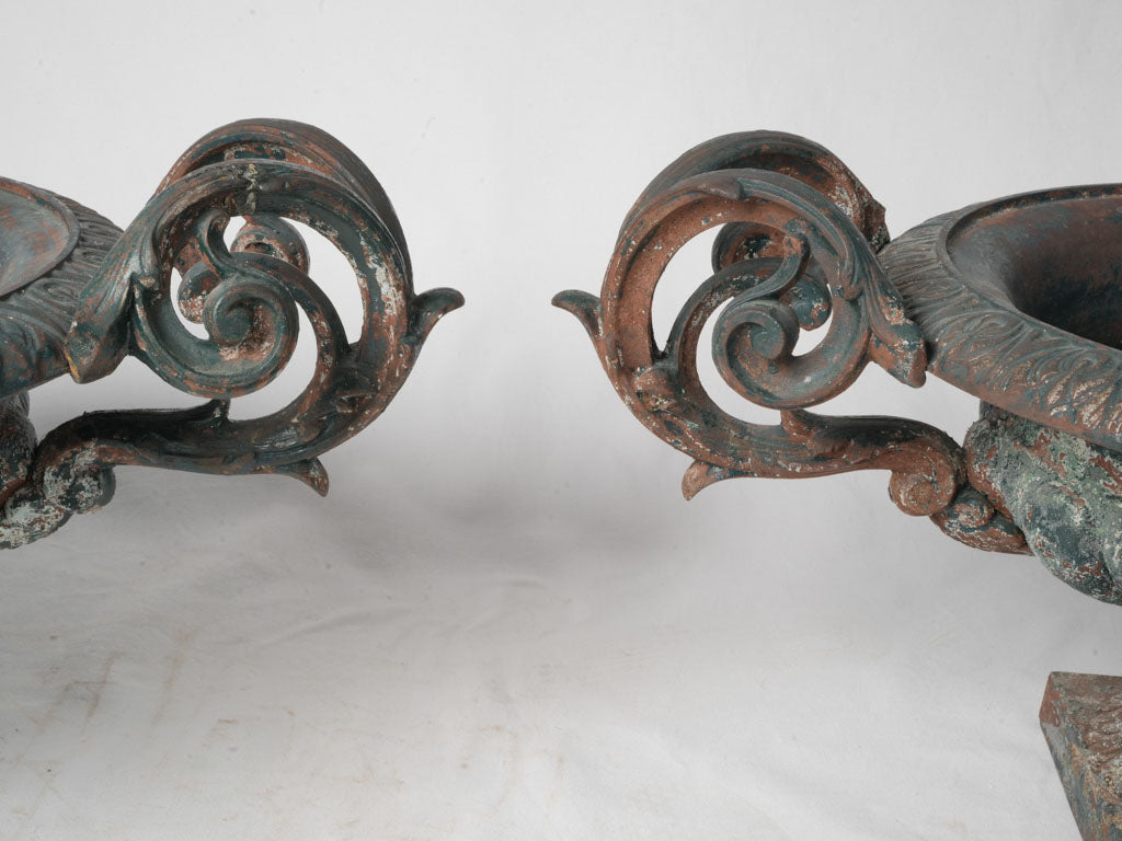 Classic French cast iron planters