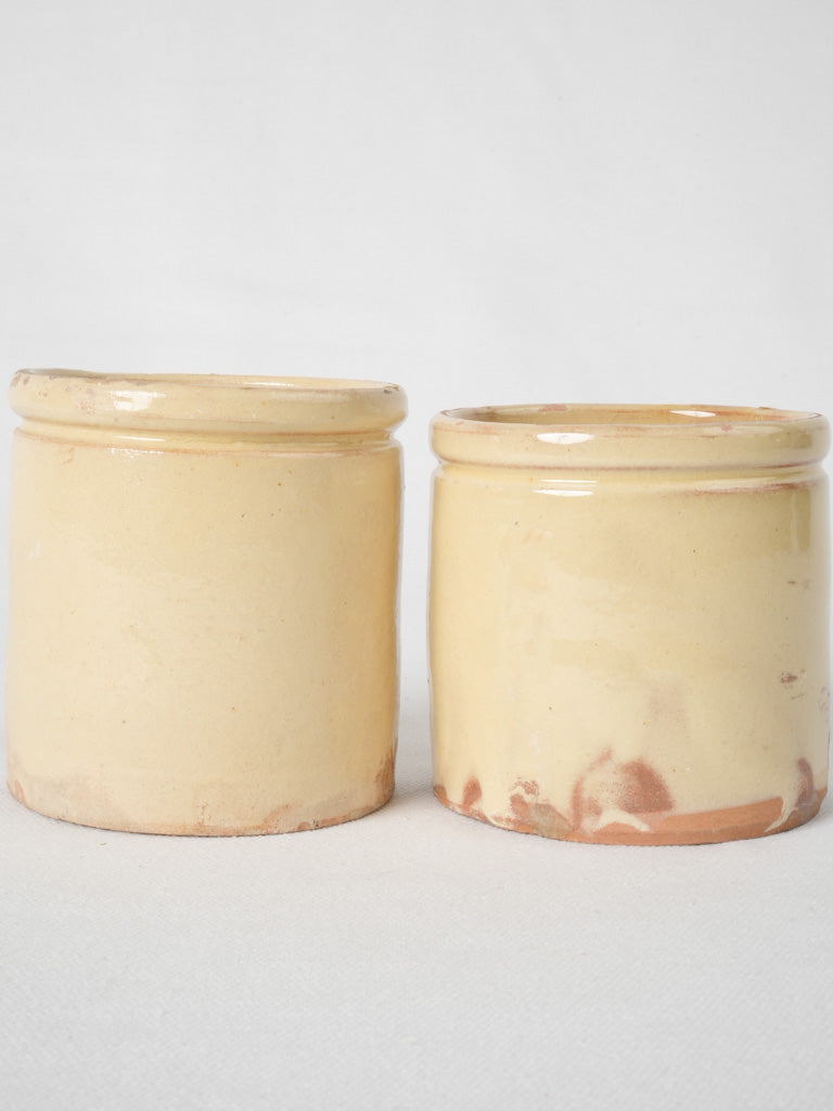 Lovely weathered confit containers