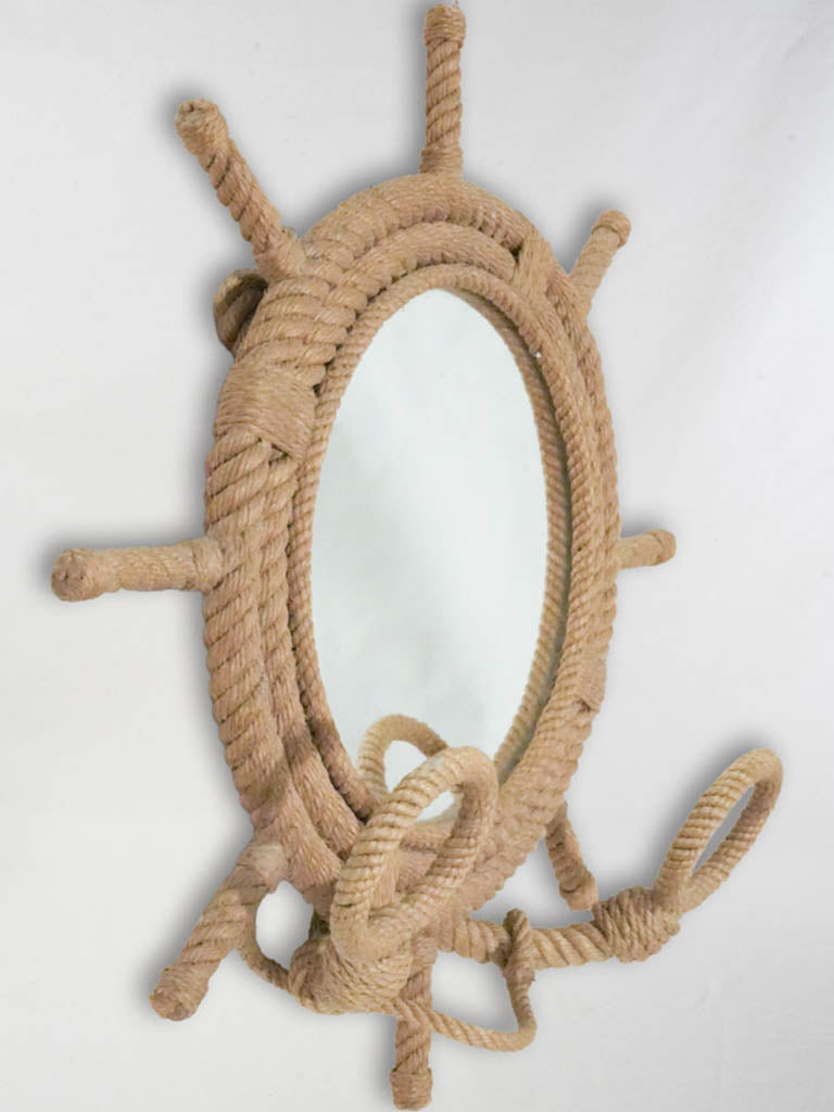 Artisanal rope mirror and hanger