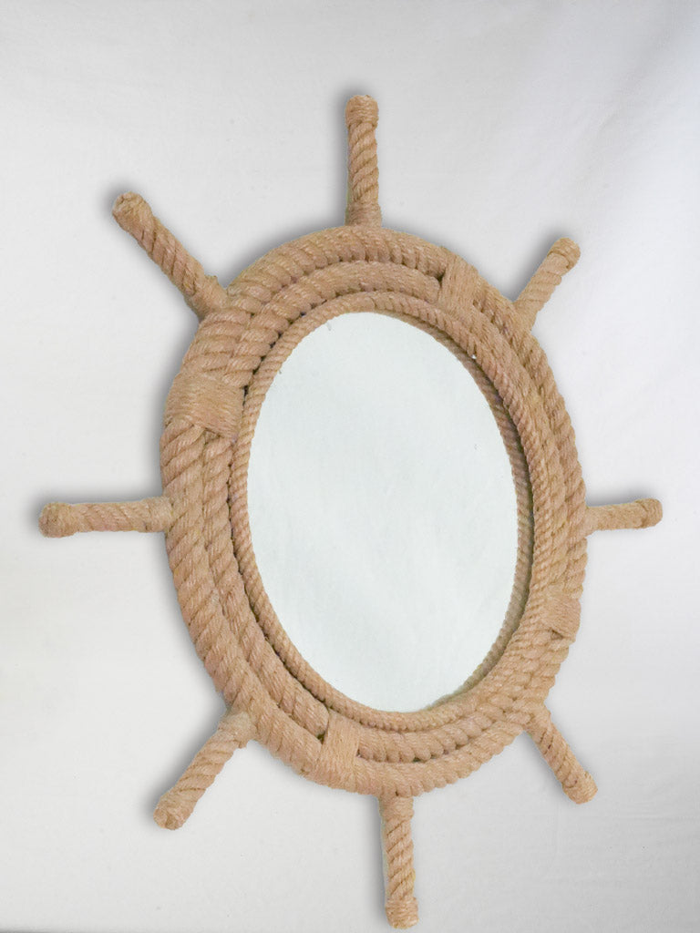 Refined decorative rope mirror