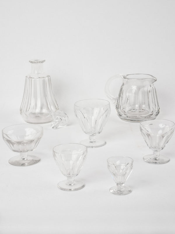 Vintage Baccarat crystal stemware set