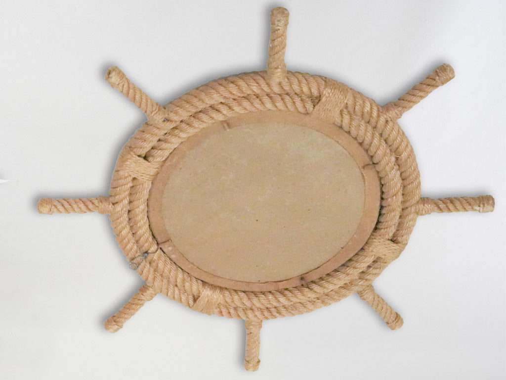 Postwar design rope mirror set