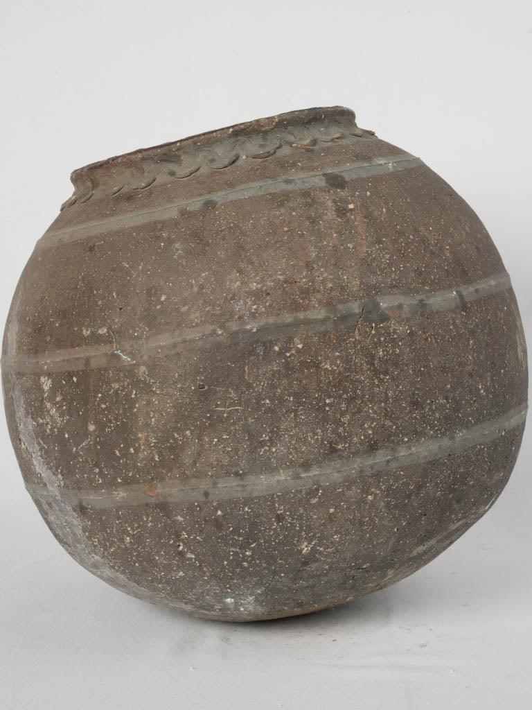 Aesthetic 19th Century Earthenware Saloir Pot