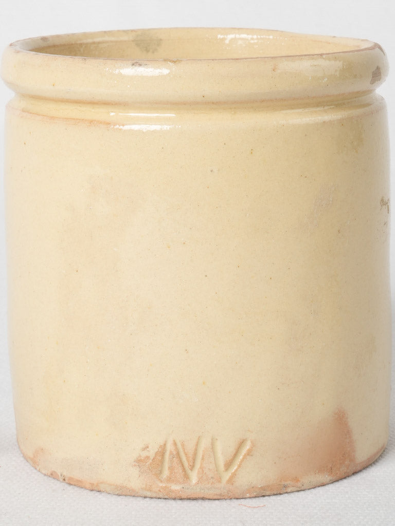 Elegant yellow glazed French pottery