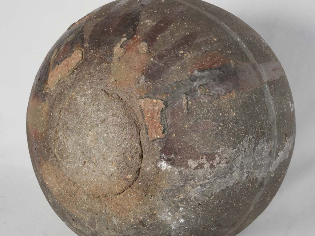 Decorative 19th Century Earthenware Saloir Pot
