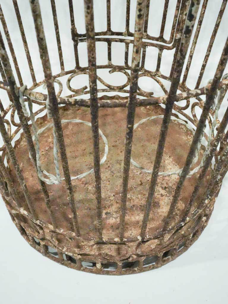 Textured oxidized iron interior accent