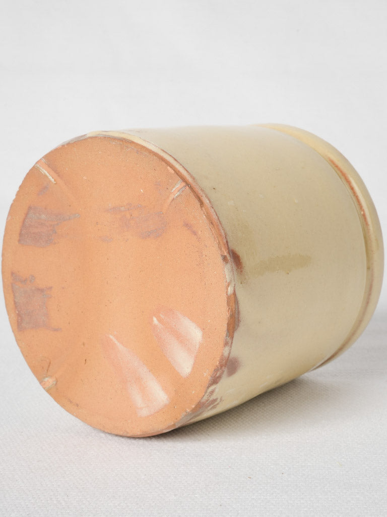 Antique weathered French confiture pots