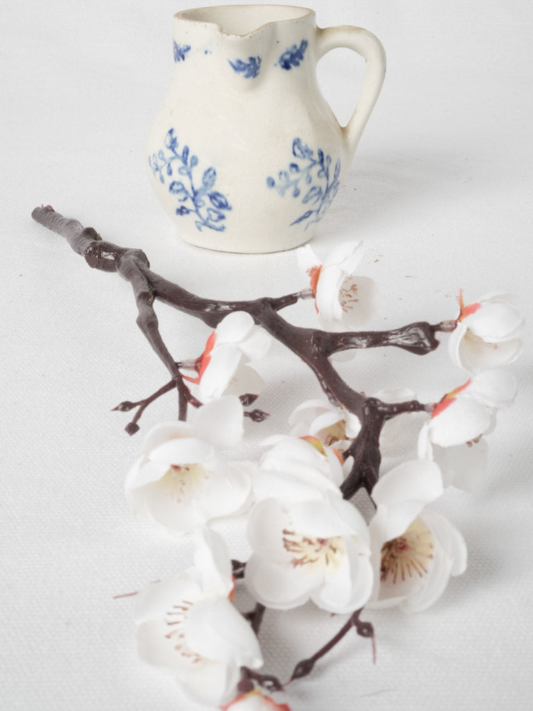 Collectible vintage Saint-Uze floral milk pitcher