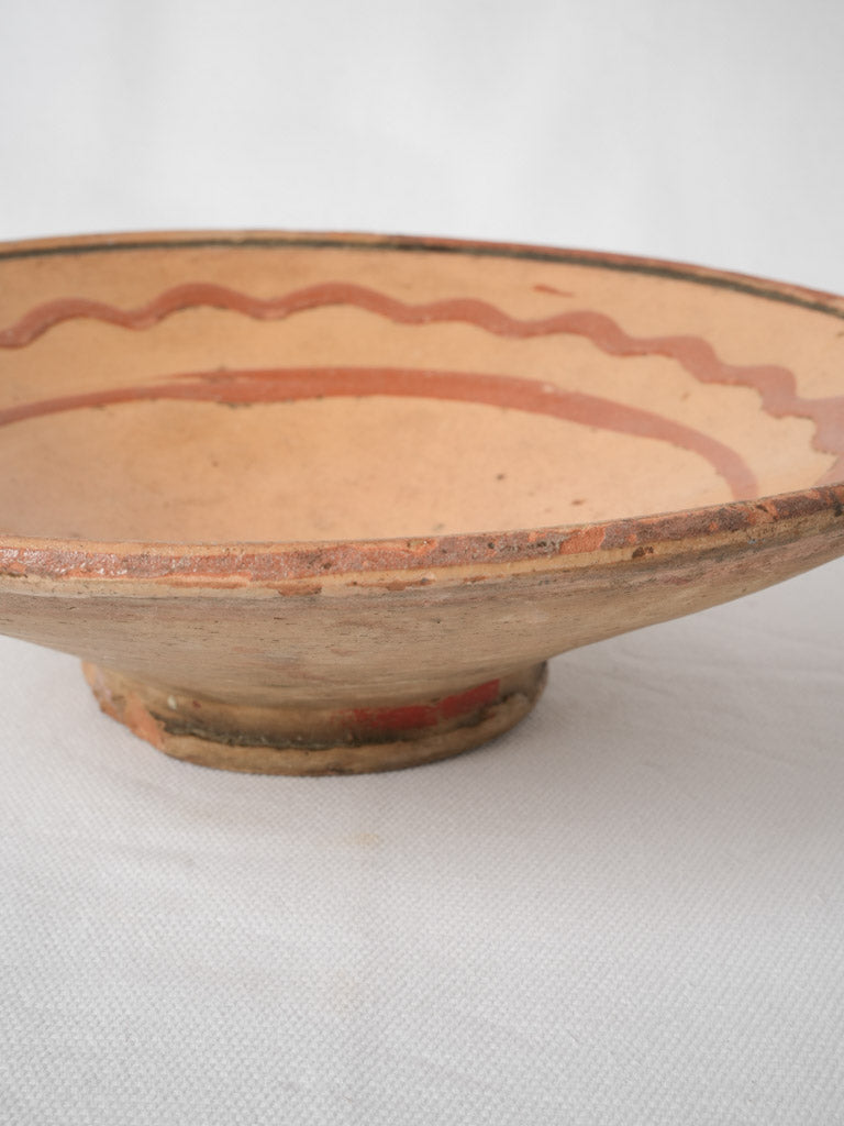 Charming 19th-century glazed omelet plate