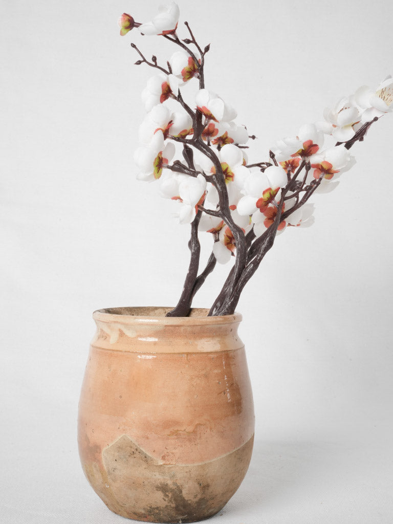 Aged cream & ochre honey pot
