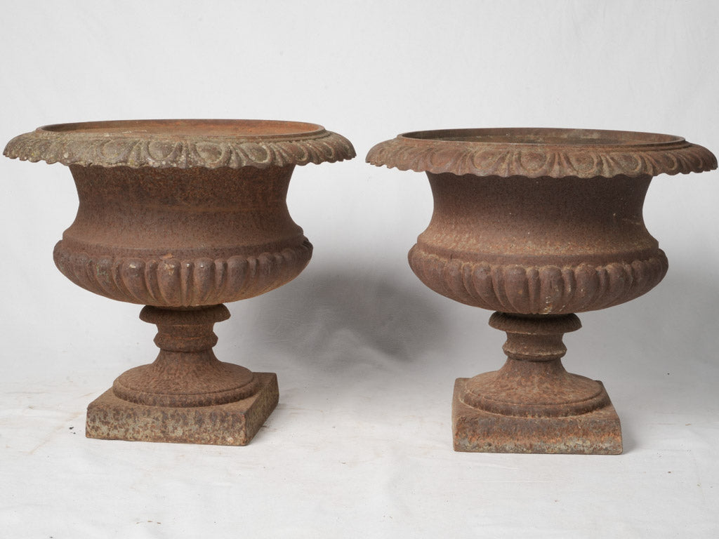 Traditional cast iron vases