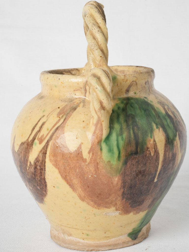 Provencal pale yellow pottery vessel