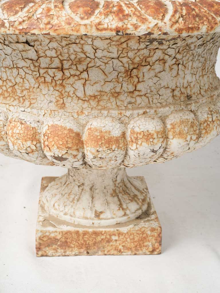 Elegant period rusted iron planters