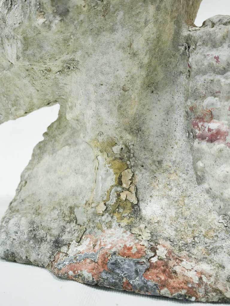 Vintage worn stone rooster