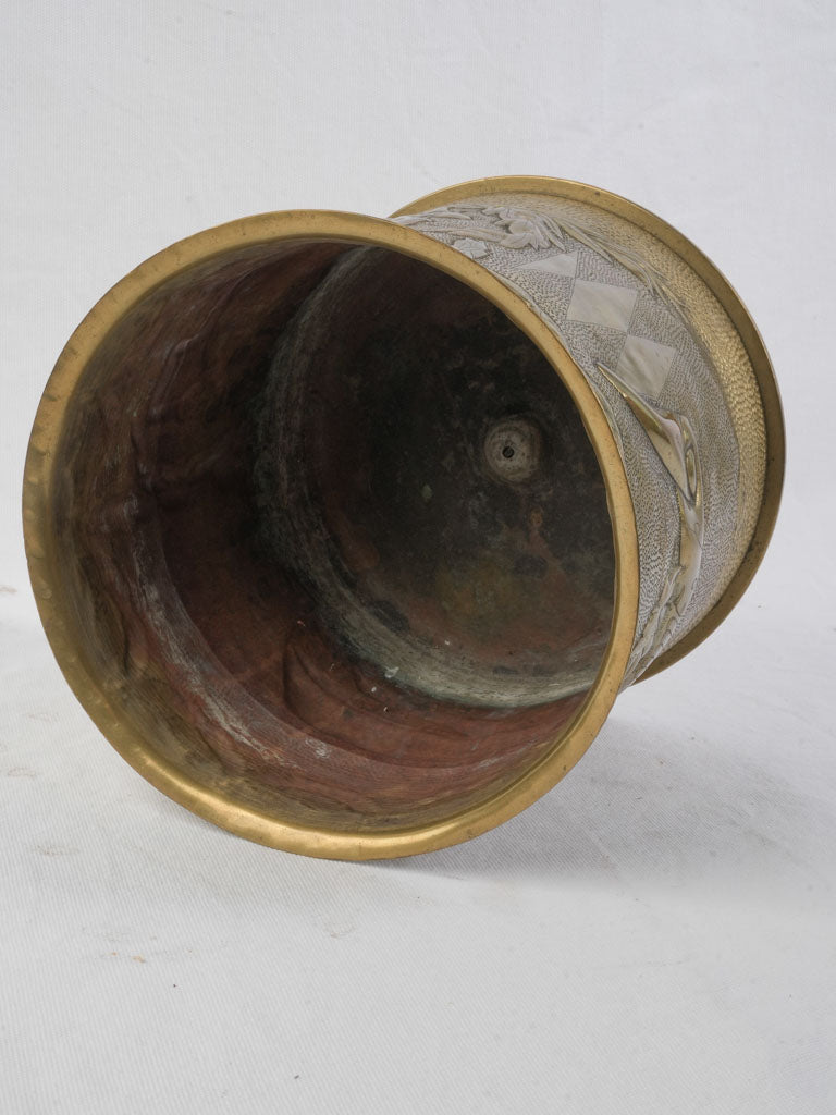 Aged brass handcrafted Somme artifact