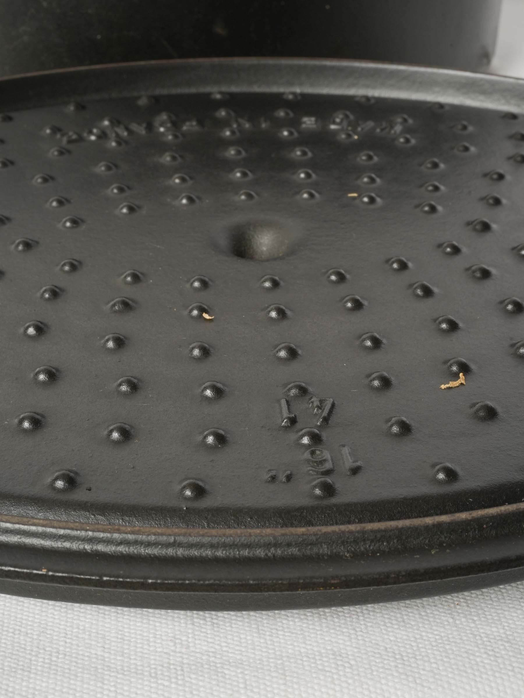 Vintage French Staub Cast Iron Dutch Oven Matte Black 19¾" x 13¾"