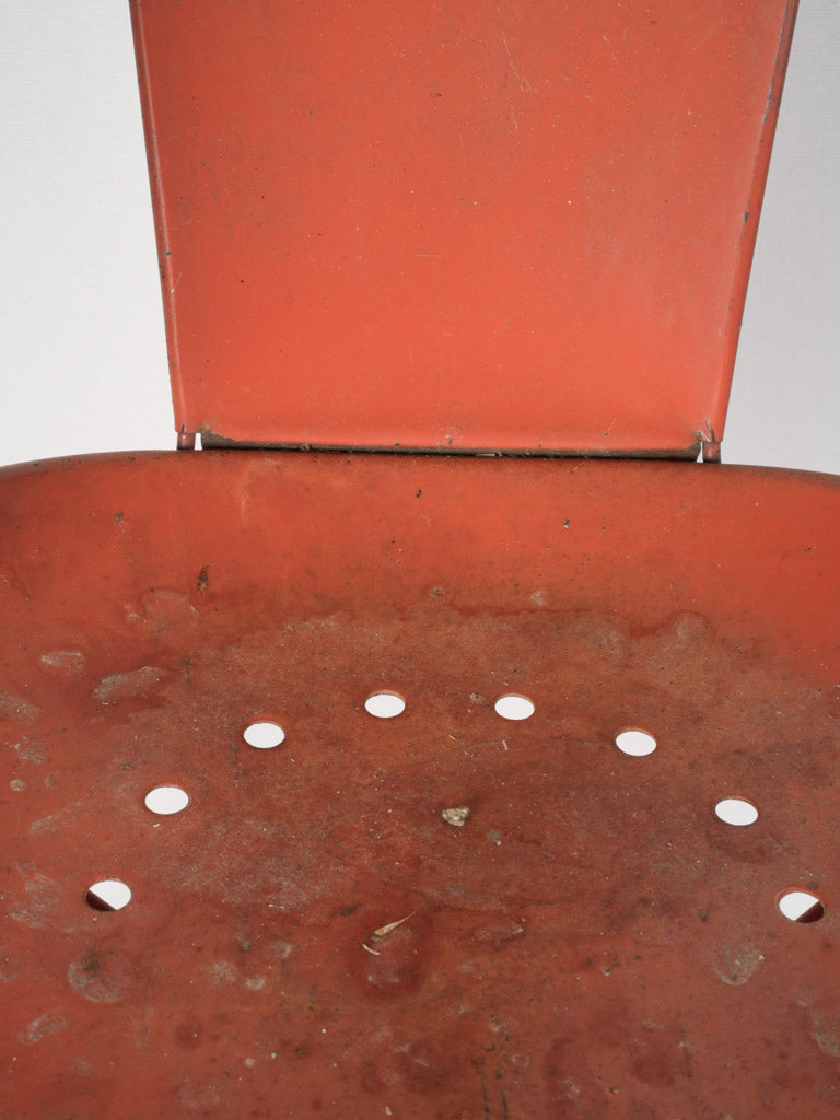 Weathered French Tolix Bistro Armchairs