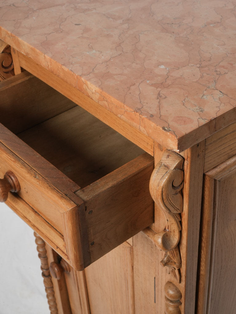 Decorative scroll bracket cabinet