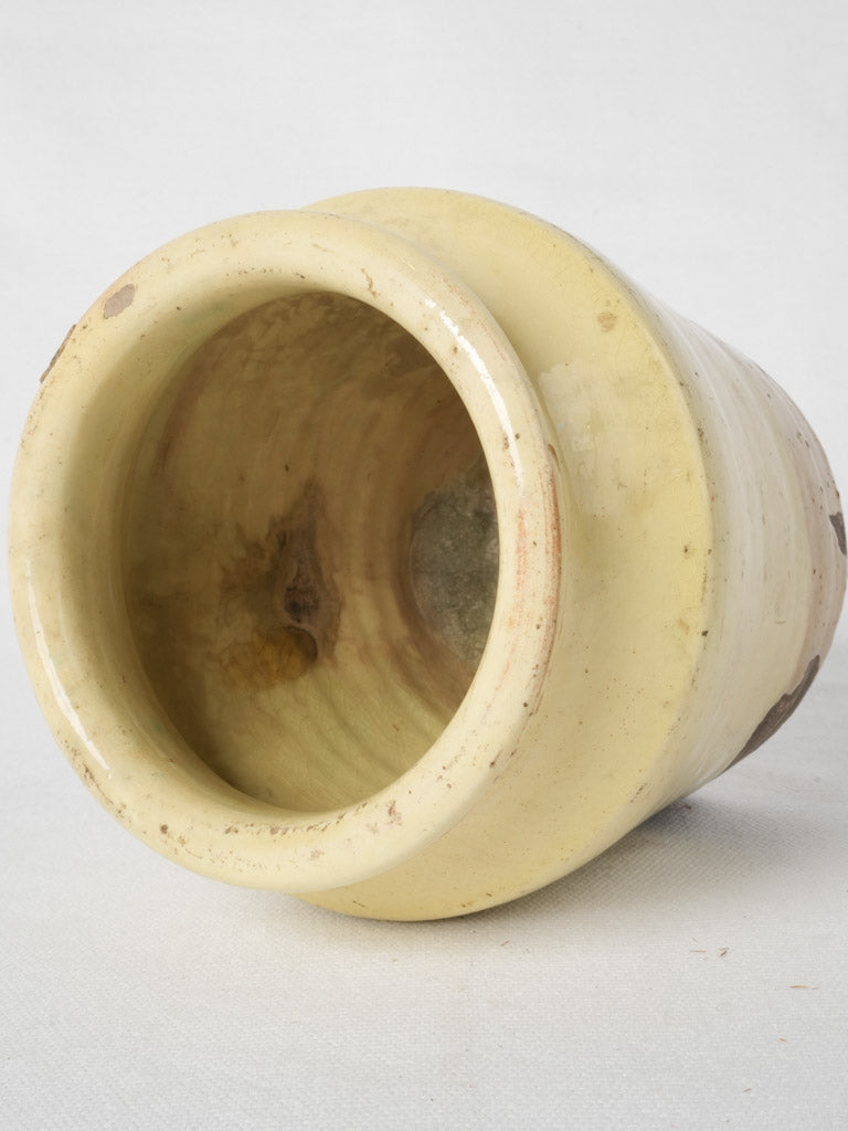 Charming aged terracotta flower pot